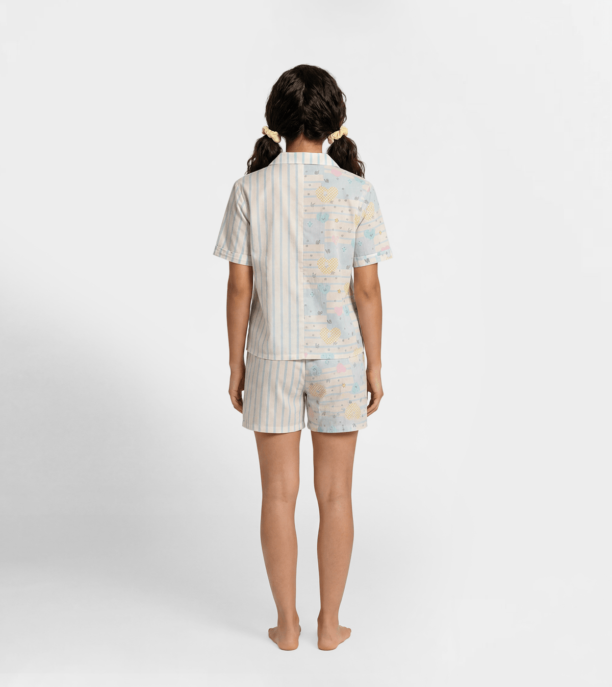 Women Cute Printed Short Pajama Set - Red Cotton