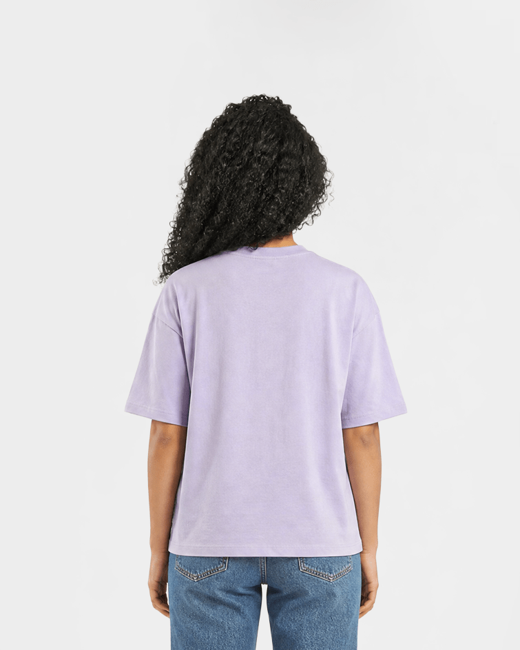 Women Oversized Graphic Tee - Red Cotton