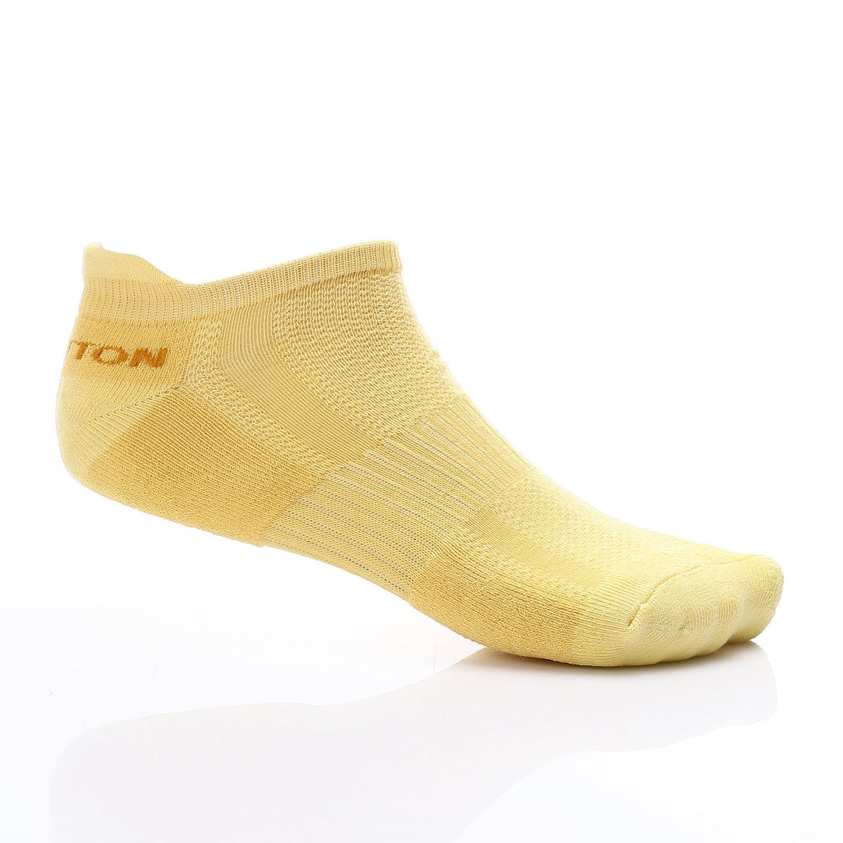 Women's Ankle Socks - Low - Cut, Sporty - Yellow - Red Cotton