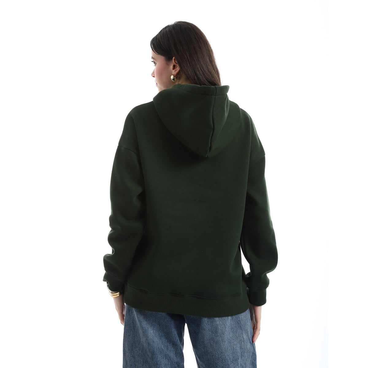 Women’s Hoodie with Floral Print – “I Still Fall in Love with You Everyday” - Red Cotton