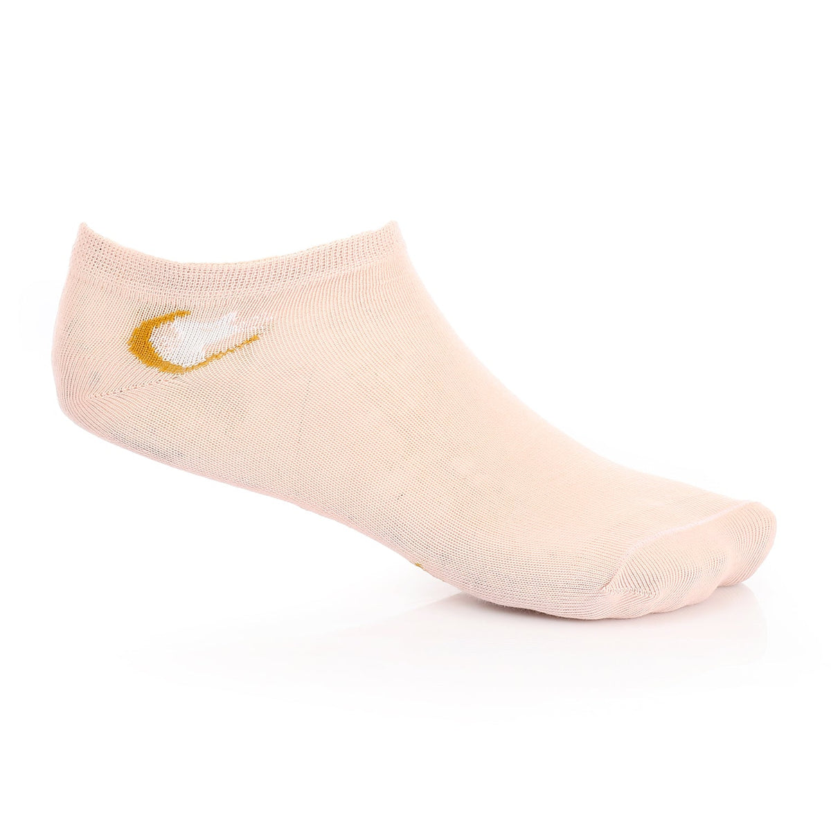Women's No Show Socks -Simon - Red Cotton
