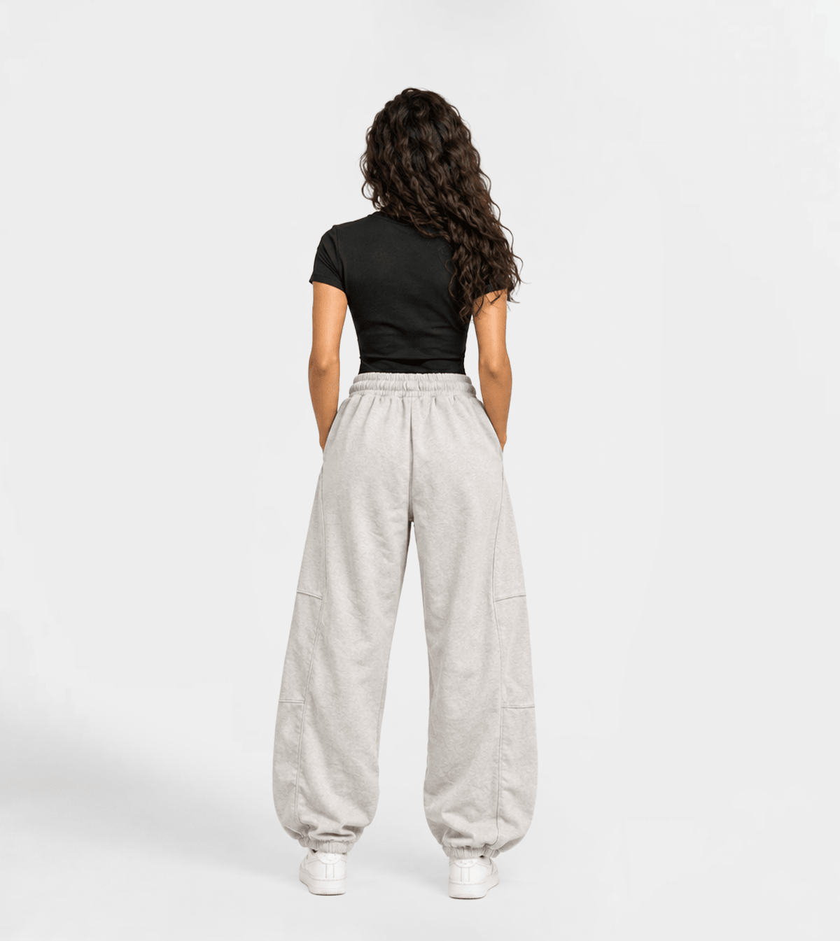 Women’s Oversized Winter Milton Sweatpants - Red Cotton