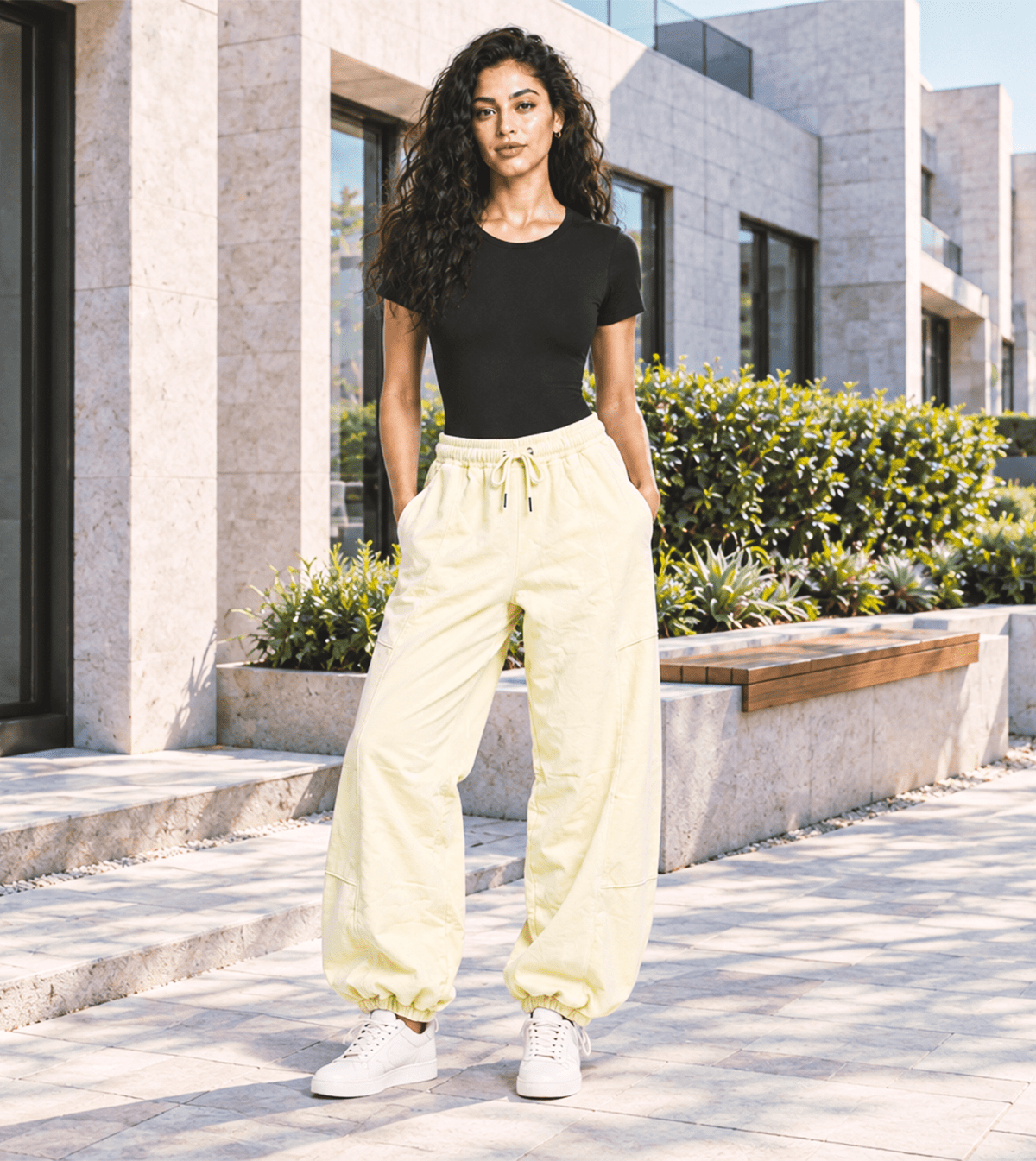 Women’s Oversized Winter Milton Sweatpants - Red Cotton