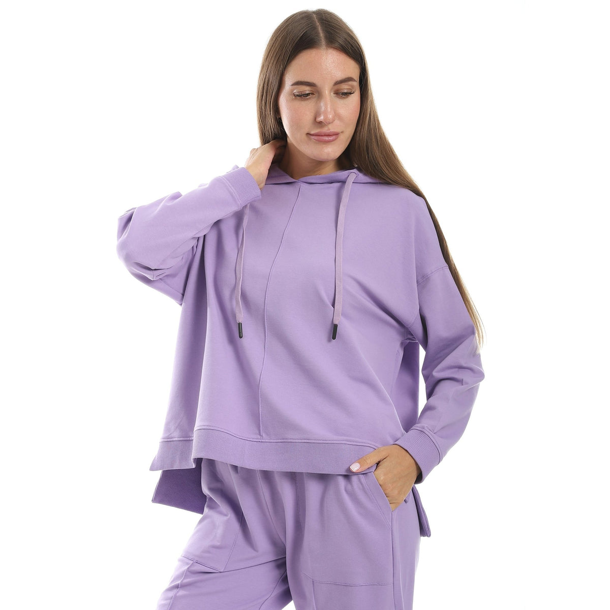 Women's Summer Active Pajama set - Purple - Red Cotton