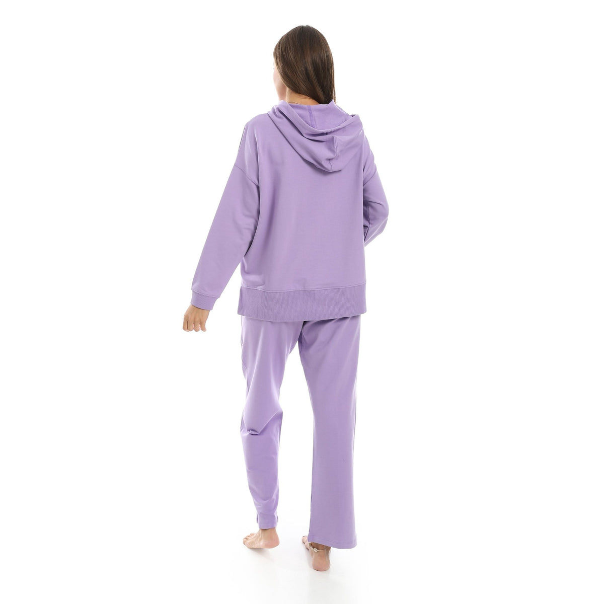 Women's Summer Active Pajama set - Purple - Red Cotton