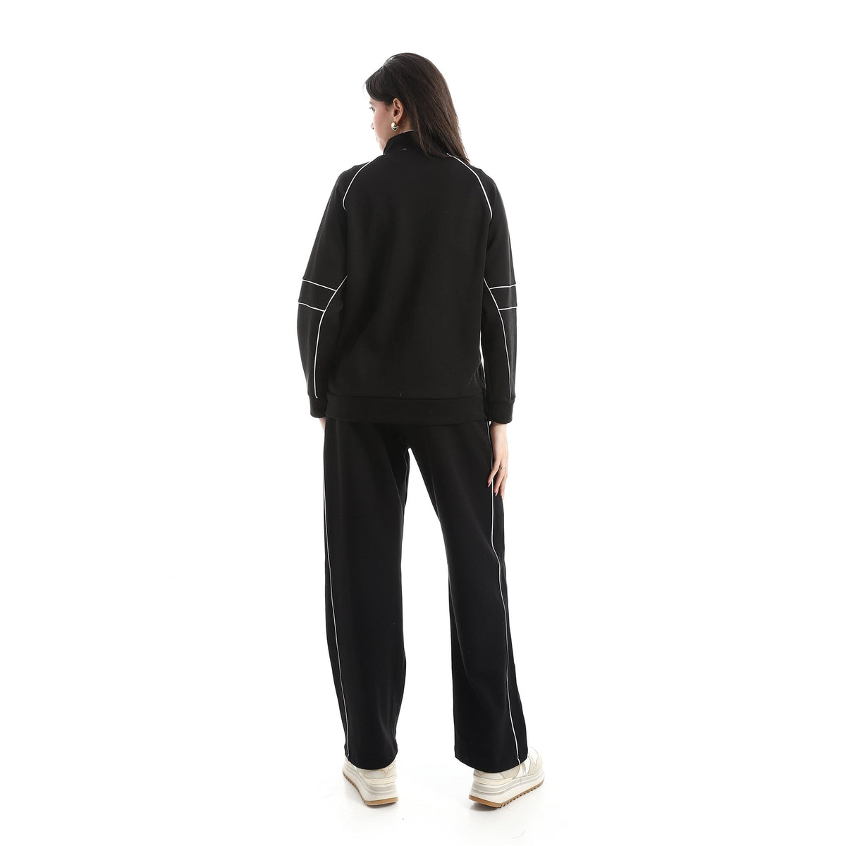 Women’s "Taking Care" Script Lounge Set - Red Cotton