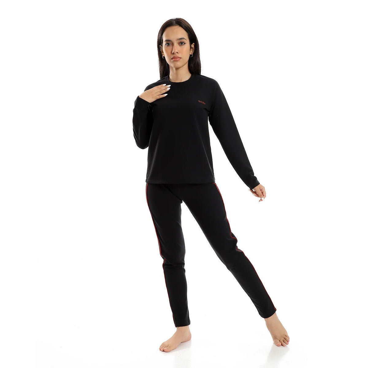 Women's Thermal Set Padded Inside - Red Cotton
