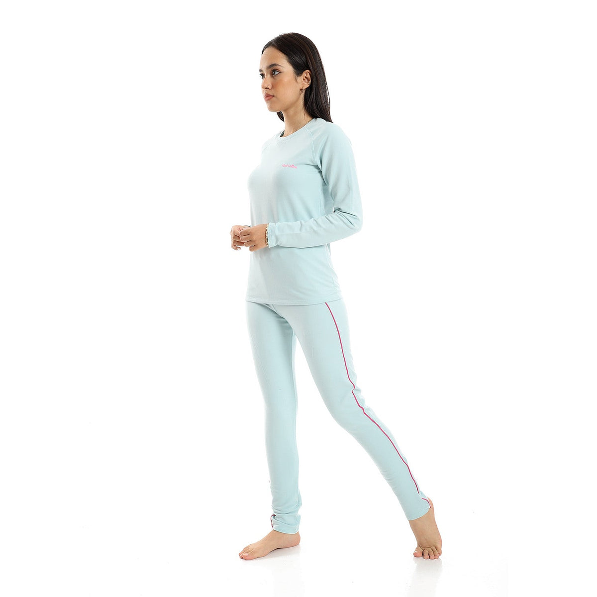 Women's Thermal Set Padded Inside - Red Cotton