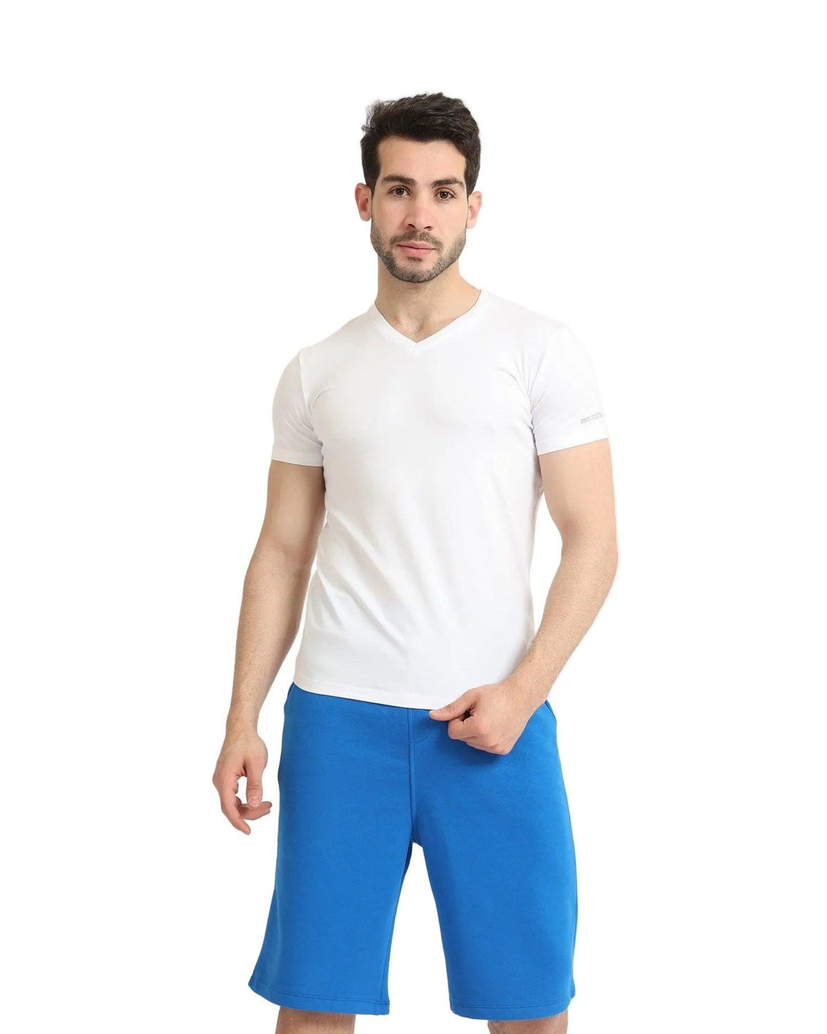 Short Sleeves Undershirt For Men Requral Fit - Red Cotton